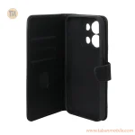 کیف چرمی موبایل مگنتی محافظ لنزدار Xiaomi Redmi 15C / Poco C85 - مشکی - تصویر 2