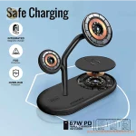 شارژر وایرلس سه کاره Promate مدل Synergy Pro - Image 2
