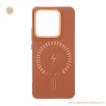 قاب Texture طرح مگ سیف Weiiken مدل Xiaomi Redmi Note 14 4G - قهوه ای
