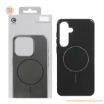 قاب C Case براق MagSafe داخل خز Samsung Galaxy S24 FE - مشکی (پک دار)