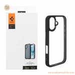 قاب اورجینال Spigen ULTRA HYBRID مدل Apple iPhone 17 - شفاف مشکی (پک دار)