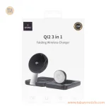 شارژر وایرلس سه کاره Wiwu مدل QI2 Wi-W028 - مشکی