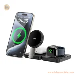شارژر وایرلس سه کاره Wiwu مدل QI2 Wi-W028 - مشکی - تصویر 5