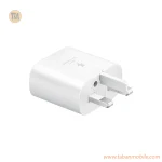شارژر دیواری سه پین فست و PD تک پورت SAMSUNG Type-C مدل CH 25W - سفید - DST ( شش ماهه شرکتی) - تصویر 2
