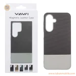 قاب Vawi چرمی دو تکه MagSafe مدل Samsung Galaxy A17 / A26 - طوسی (پک دار)