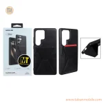 قاب اورجینال Green Lion چرمی استندشو Classio Grip مدل Samsung Galaxy S25 Ultra - مشکی (پک دار)