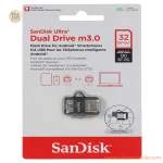 SanDisk Ultra Dual Drive m3.0 USB3.0 OTG Flash Memory-32GB (گارانتی سورین)