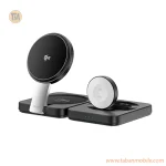 شارژر وایرلس سه کاره Wiwu مدل QI2 Wi-W028 - مشکی - تصویر 2