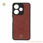 قاب طرح چرم حصیری Golden lion مدل Xiaomi Redmi 13X / Redmi 13 4G / Poco M6 4G - قهوه ای
