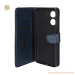 کیف چرمی موبایل مگنتی محافظ لنزدار Xiaomi Redmi A5 / Poco C71 - سرمه ای تیره - تصویر 2