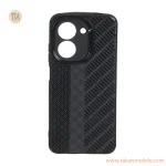 قاب ژله ای هاشور دور لنز براق Xiaomi Redmi A5 171 / Poco C71 171 - مشکی