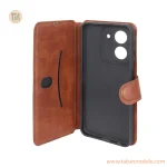 کیف موبایل چرمی مگنتی محافظ لنزدار Xiaomi Redmi A5 171 / Poco C71 171 - قهوه ای - تصویر 2