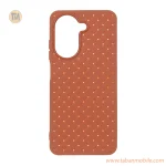 قاب حصیری دور لنز براق Xiaomi Redmi A5 / Poco C71 - قهوه ای