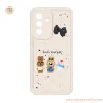قاب Solid Case عروسک برجسته Lucky every day مدل Samsung Galaxy A56 / A36 - کرم