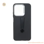 قاب Texture فینگر بند لنز سیلور Xiaomi Redmi 15C  / Poco C85 - مشکی