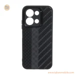 قاب ژله ای هاشور دور لنز براق Xiaomi Redmi 15C  / Poco C85  - مشکی