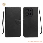 کیف چرمی موبایل مگنتی محافظ لنزدار Xiaomi Redmi 15C / Poco C85 - مشکی