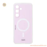 قاب Colorful Magic طرح مگ سیف محافظ لنزدار Samsung Galaxy S25 FE - صورتی
