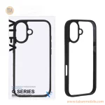 قاب اورجینال Q Series شفاف Alfa مدل Apple iPhone 17 - مشکی (پک دار)