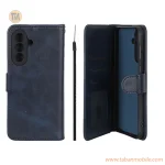 کیف موبایل مگنتی Crystal داخل مخمل Samsung Galaxy A57 - سرمه ای